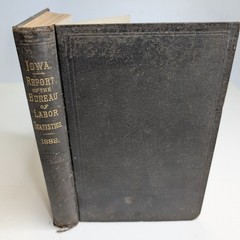 1889 Iowa Bureau of Labor Statistics Third Biennial Report Coal Mining Wage Book
