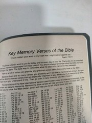 Holy Bible with Helps and Words of Christ In Red Faux Leather