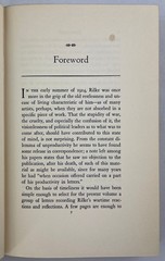 Wartime Letters of Rainer Maria Rilke 1914-1921, 1940, 1st Ed. 1st Printing HCDJ