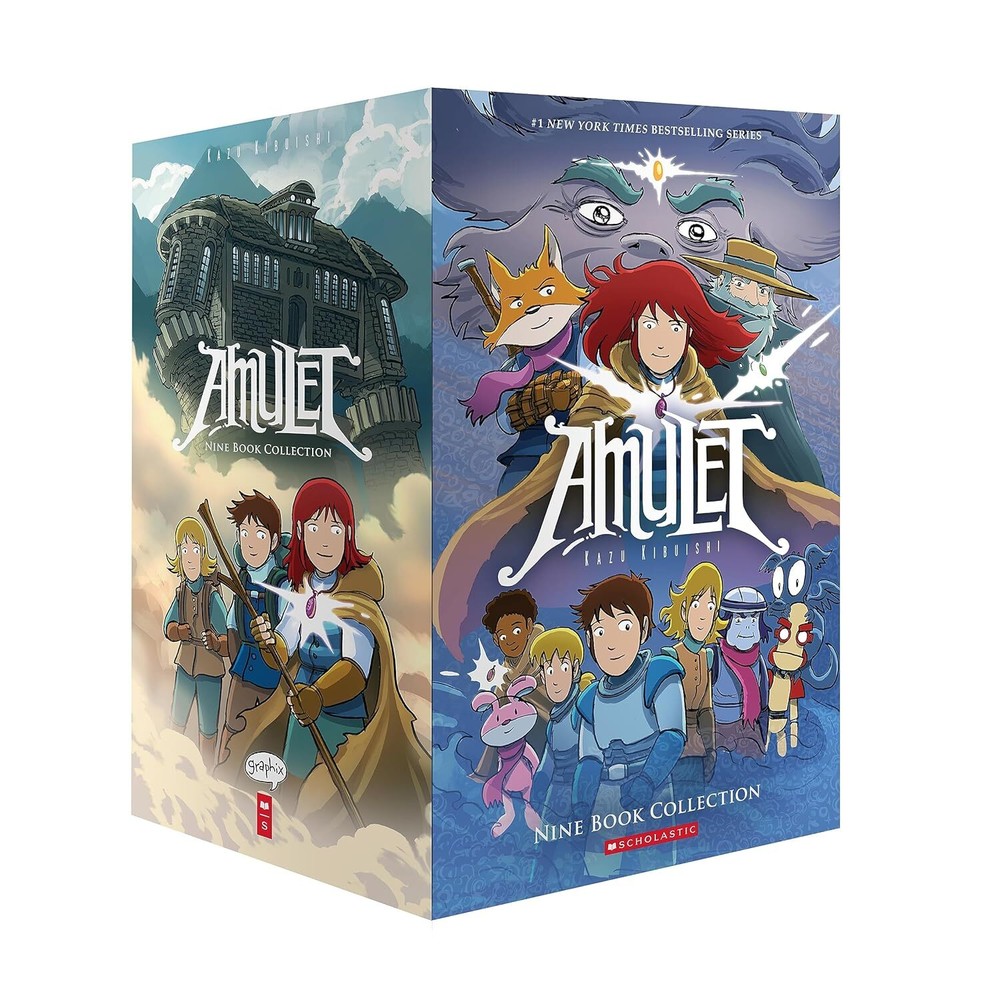 Amulet #1-9 Box Set by Kazu Kibuishi NEW Paperback_Boxset(300gm)