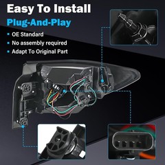 Tail Lights Assembly Compatible with 2013 2014 2015 2016 2017 Chevy Traverse …