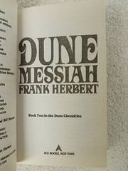 Dune Trilogy Children of Dune Messiah Frank Herbert ACE Books Edition Paperback