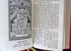 ANTIQUE CATHOLIC LATIN ENGLISH MISSAL; FINE BINDING; TLM BRIGHT GILT; CA.. 1960