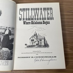 Signed STILLWATER Where Oklahoma Began First Edition 1969 Hardcover Dustjacket