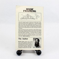 Roof Framing Marshall Gross Paperback 1987 Good Condition