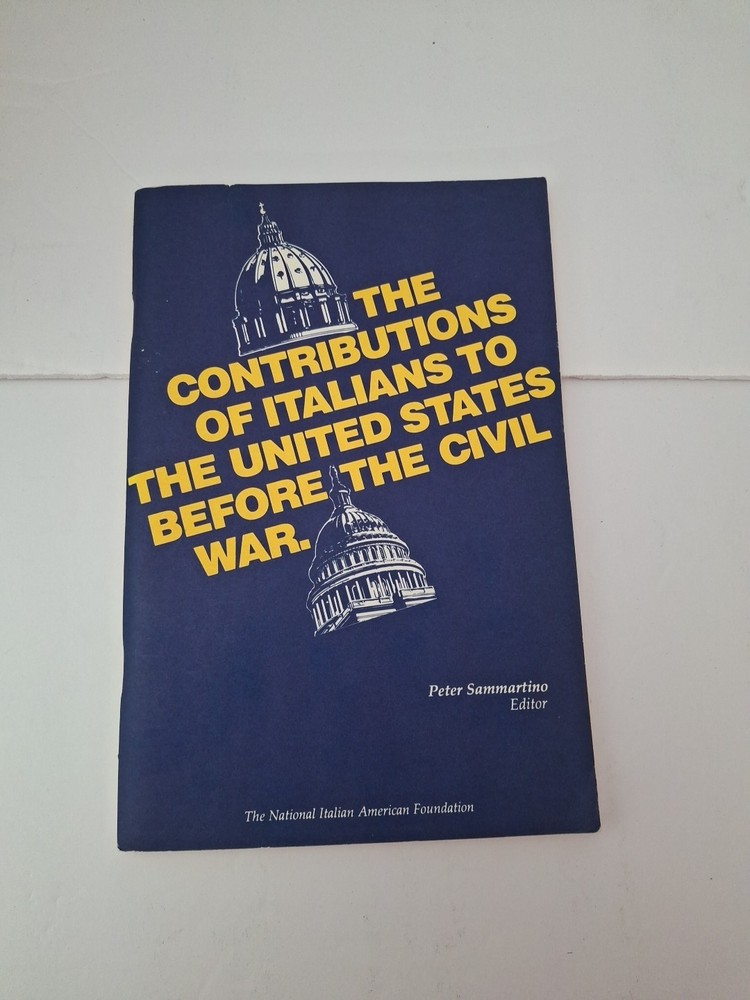 Peter Sammartino, Contributions of Italians to US Before Civil War 1980