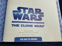 Star Wars the Clone Wars the battle begins hardback children’s book 11 by 8.5 in
