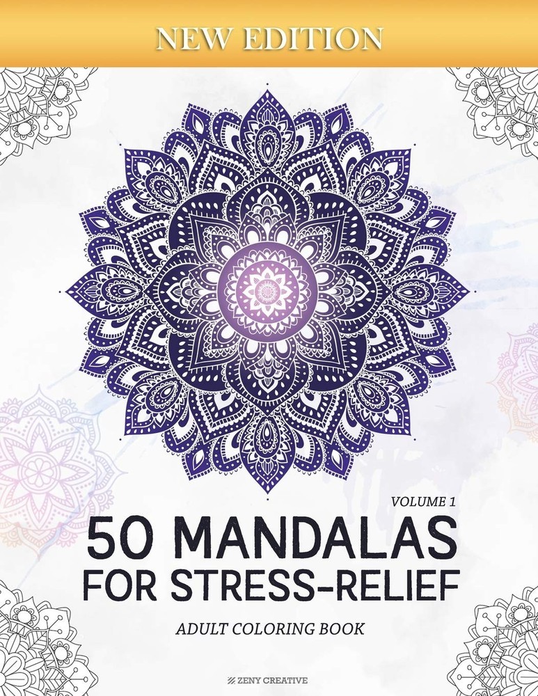 50 Mandalas for Stress-Relief (Volume 1) Adult Coloring Book: Beautiful Mand…