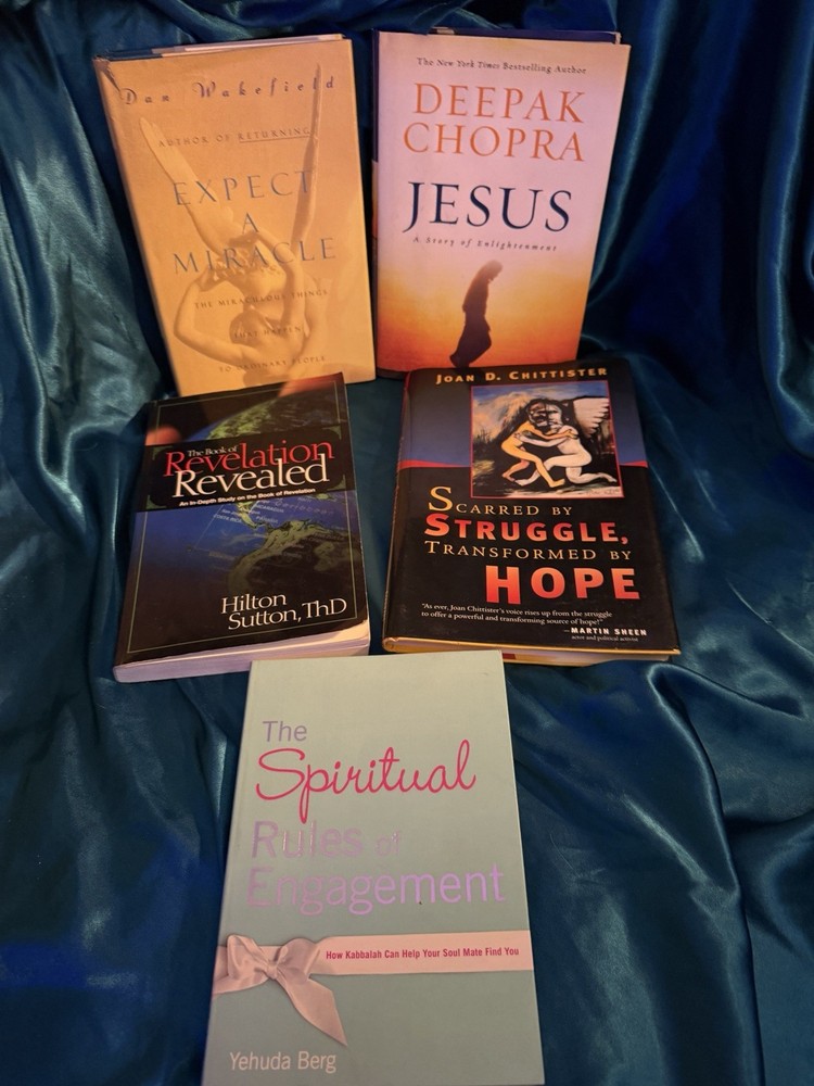 LOT of 5 SPIRITUAL/CHRISTIAN BOOKS! Book of Revelation Revealed, Expect A Miracl
