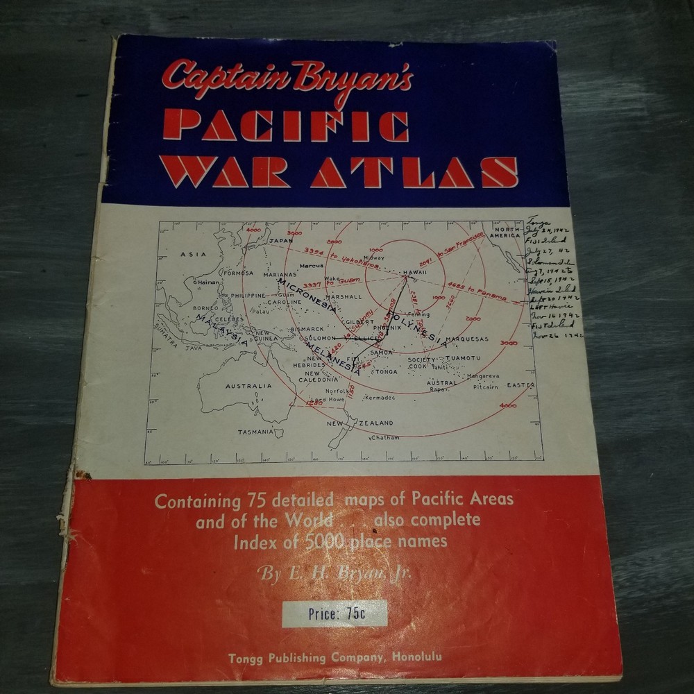 Captain Bryan’s Pacific War Atlas 1942 WWII USS North Carolina BB-55