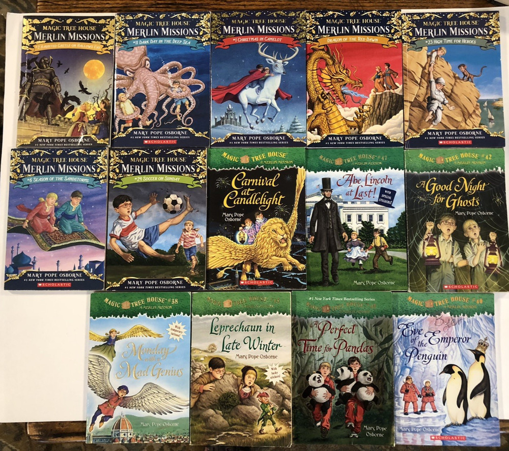 Magic Tree House Merlin Missions Collections 14 Book Lot