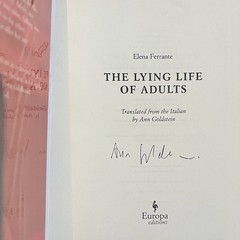 Signed 1st/1st HC The Lying Life of Adults by Elena Ferrante