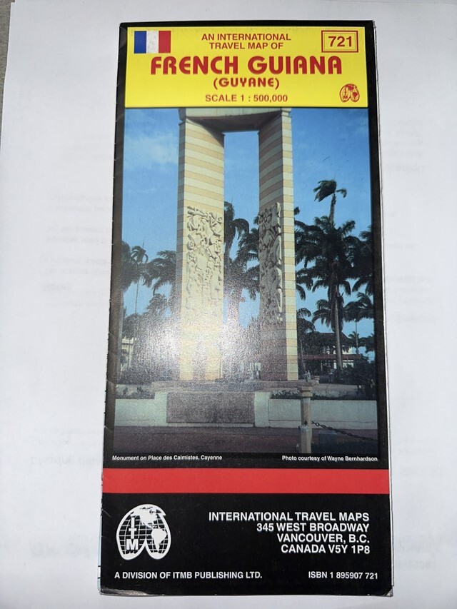 French Guiana Travel Map (2004, Map, Other)