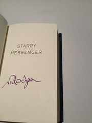 Neil deGrasse Tyson signed Starry Messenger (2022), Hardcover, First Edition
