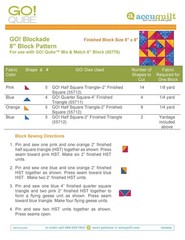 ACCUQUILT GO QUBE 8″ Block Patterns Manual – LOOP FASTENED – TOUGH JACKET