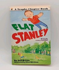 Flat Stanley SIGNED ILLUSTRATION Steve Bjorkman Trophy Chapter Book Jeff Brown