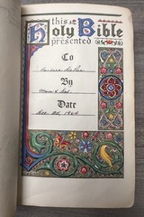 MOROCCO LEATHER Bible; RSV World 1962; Concordance; Thumb Indexed; Color Maps