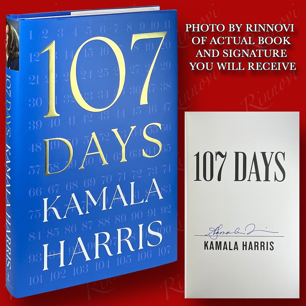 107 Days SIGNED Kamala Harris (2025,HC,1st/1st) BRAND NEW