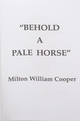 Behold a Pale Horse Milton William Cooper 1991 1st Ed TPB CFR Foldout