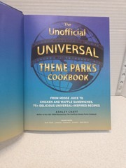 The Unofficial Universal Theme Parks Cookbook Harry Potter Simpsons Jurassic 7×9
