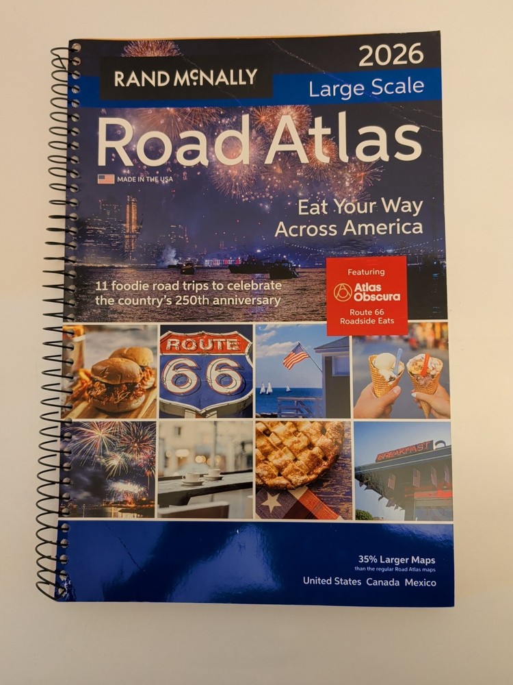Rand McNally Road Atlas Large Scale 2026 : United States, Canada, Mexico…