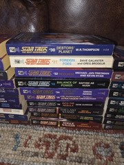Lot of 46 Star Trek The Next Generation Numbered Books Most Unread/1st Printings