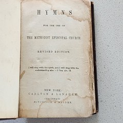 Antique Methodist Hymns Book – Holy Bible Collection