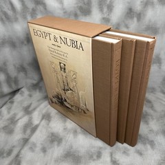 Egypt & Nubia-The Holy Land David Roberts 3 Vol HC Book Set slipcase Great Shape