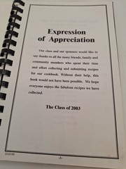 Avery High School Class of 2003 Cookbook ~ Avery, Texas
