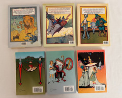 Wizard of Oz Books by L. Frank Baum Lot of 6 Large Print Books, 3 HC w/DJ, 3 PB