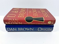 The Secret of Secrets & Origin Hardcover Dan Brown Lot Of Two (Robert Langdon)
