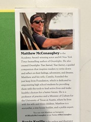 AUTOGRAPHED Matthew McConaughey SIGNED Book Just Because AUTOGRAPH #2