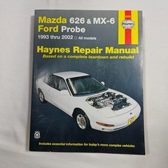 Haynes Repair Manual Mazda 626 & MX-6 Ford Probe 1993-2002 61042 Like New