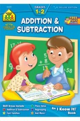 School Zone Addition & Subtraction Workbo- paperback, School Zone, 9781589473232