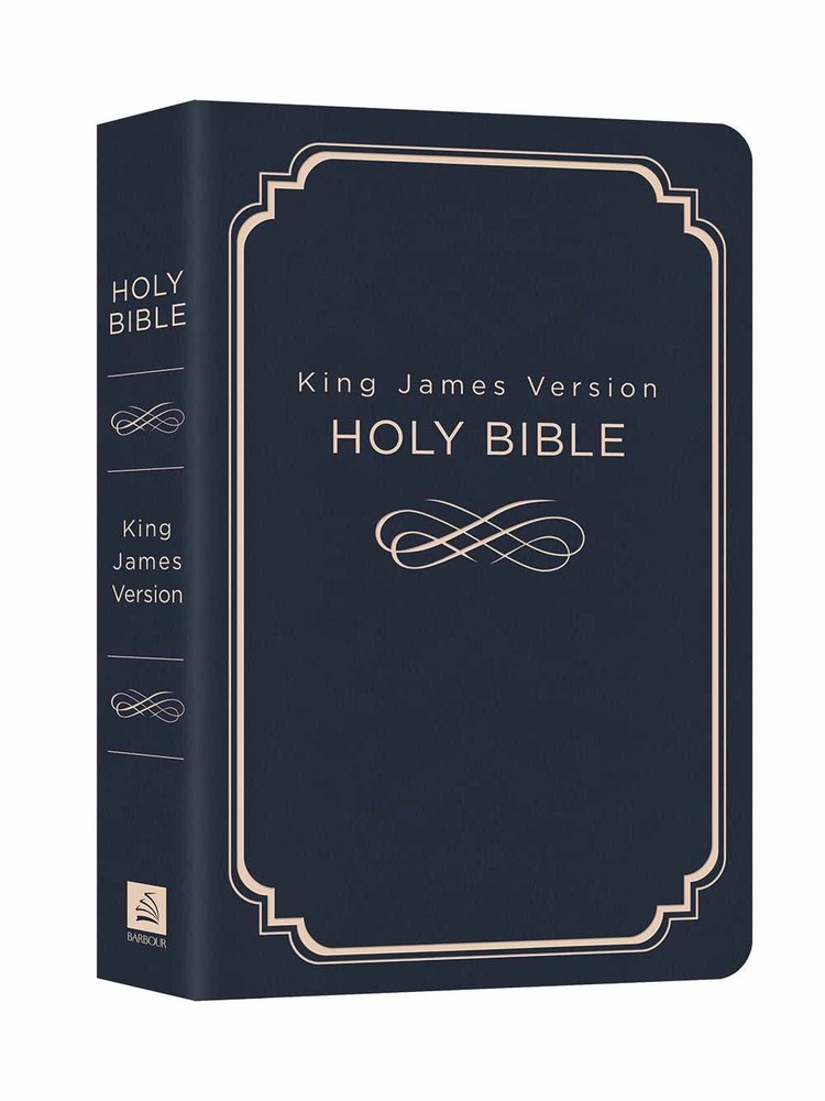 Holy Bible: King James Version, Navy Blue, Red Letter Edition, Deluxe Gift &…