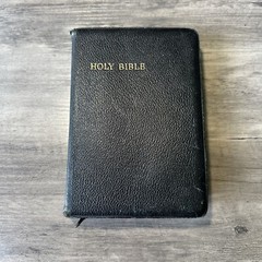 VTG Bound Holy Bible Black French MOROCCO LEATHER Concordance Cambridge Univer