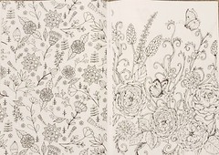 Kick Back & Color to Music Set of 2 Floral and Patterns NEW