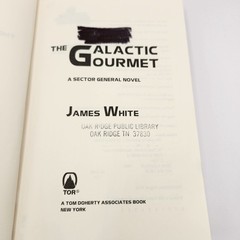 James White Book The Galactic Gourmet 1996 hardcover Library Edition Markings