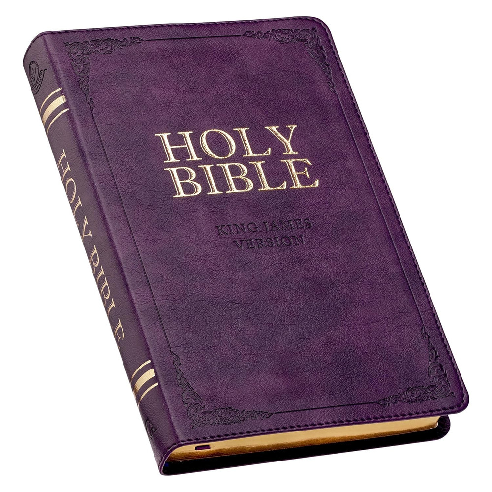 KJV Holy Bible, Standard Size Faux Leather Red Letter Edition Thumb Index & Ribb