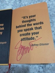 LITTLE GOLD BOOK OF YES! ATTITUDE 1ST (FIRST) EDITION By Jeffrey Gitomer new