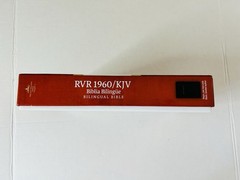SANTA BIBLIA BILINGUE BIBLE RVR 1960 KJV SEALED BLACK LEATHER New Open/box