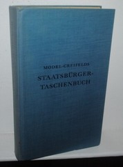 STAATSBURGER-TASCHENBUCH, hc, GERMAN, 1970, German studies