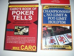 4 Hold’em Books Dan Harrington Mike Caro Doyle Brunson Super System Poker Tells