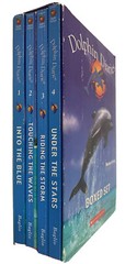 Dolphin Diaries Scholastic Series Book Lot 1-4 Ben M. Baglio Boxed Book Set