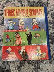 Vintage THREE FAMOUS STORIES Three Little Kittens Three Bears Three Pigs 1941