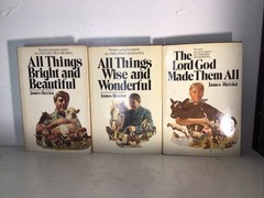 James Herriot 3 Book Lot – All Creatures Series 1st Ed HC/DJ