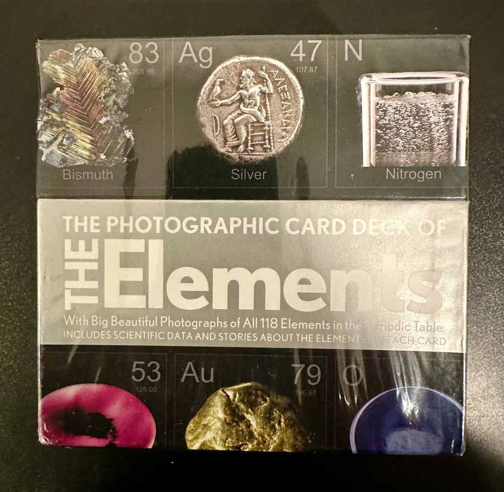 Photographic Card Deck of the Elements of All 118 Elements in Periodic Table NEW