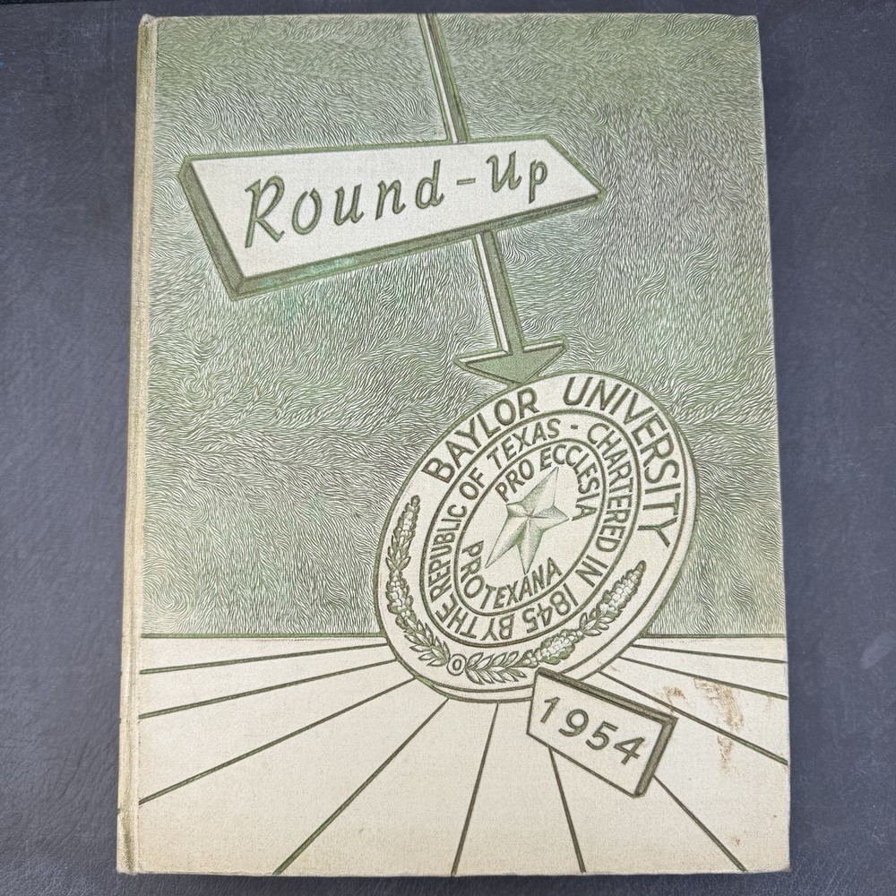 Baylor University 1954 Yearbook Round Up Annual Hardback Book Waco Texas Bears