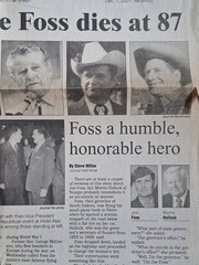 Signed-Joe Foss & Donna Wild Foss~A PROUD AMERICAN- 1ST. HC/DJ. Like New. 》