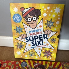 Where’s Waldo Super Six Set 6 Books and Poster No Puzzle Picture Hunt